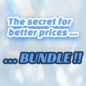 The secret for better prices… bundle !! 😊😊😊